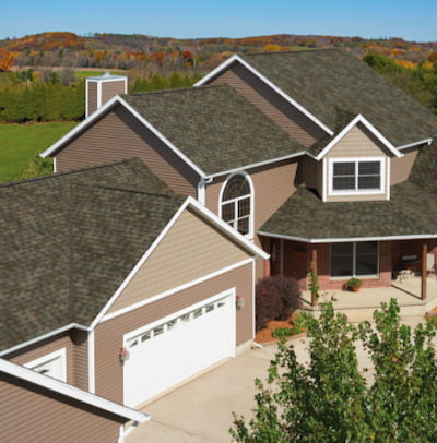 IKO Nordic IR shingles on a house