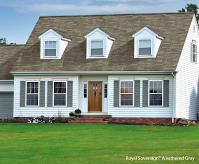 Royal Sovereign shingles on a house