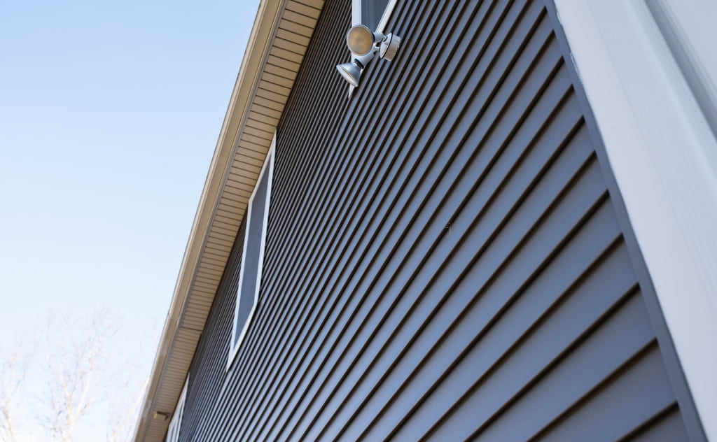 Vinyl siding on typical home