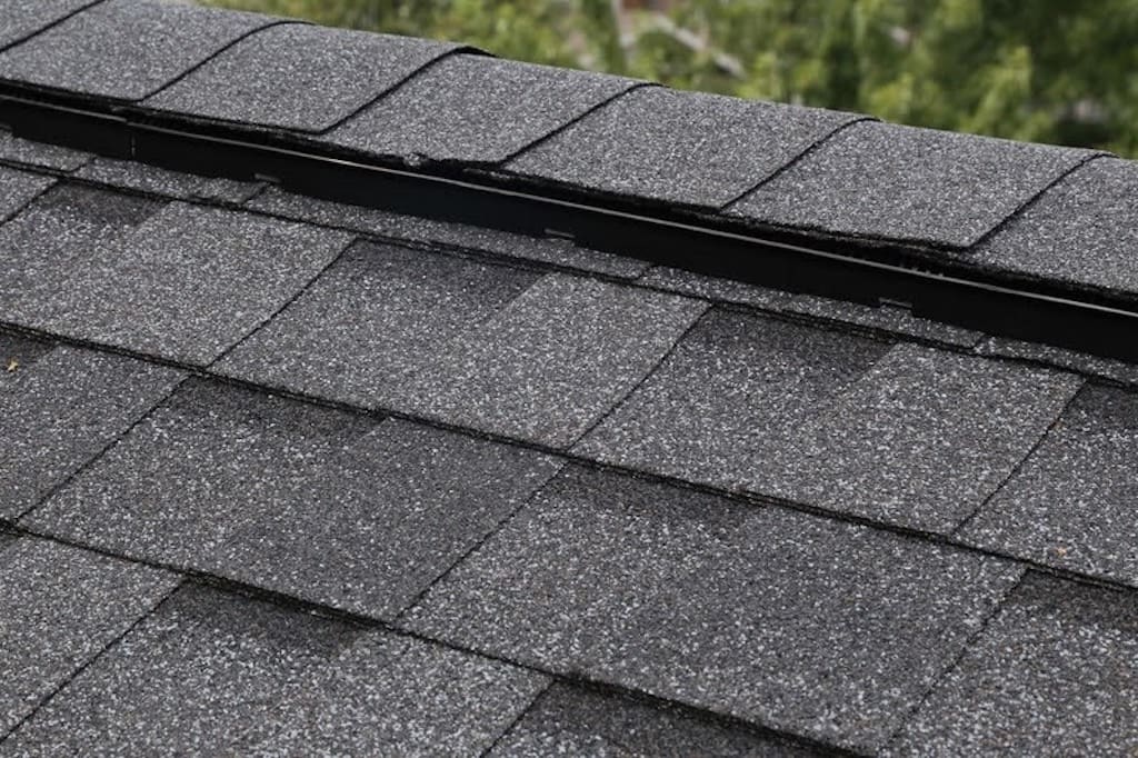 Asphalt shingles properly cared for and restored with Roof Maxx treatment