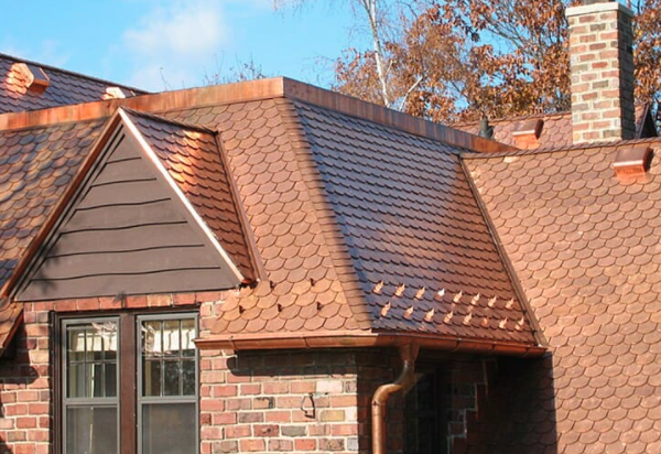 Decorative Copper Roofing